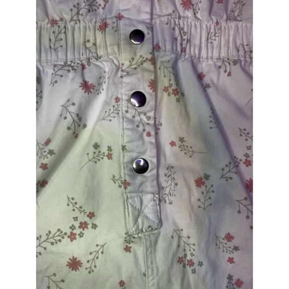 Celebrity Pink Coveralls Womens XXL White Romper Ditzy Floral Shorts Jumpsuit - Picture 2 of 8